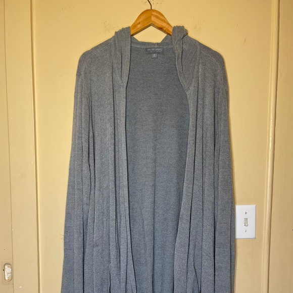 Barefoot Dreams Gray Open Cardigan - Picture 2 of 8
